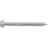 Aggre-Gator Concrete Screw, 1/4" x 2-3/4" L, Stainless Steel