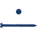 Hex Washer Slot SD Concrete Screws, 3/16" x 1-3/4" L, Zinc Plate