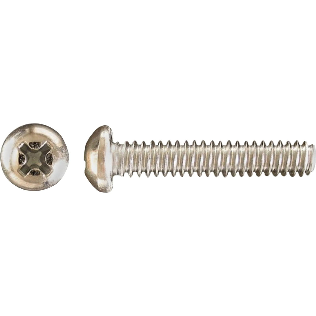 Pan Phillips HD Machine Screws, #6 x 1" L, Zinc Plated
