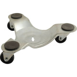 Zinc Plated Leg Dolly, 300 lbs. Capacity, Steel Frame, 2.75" H