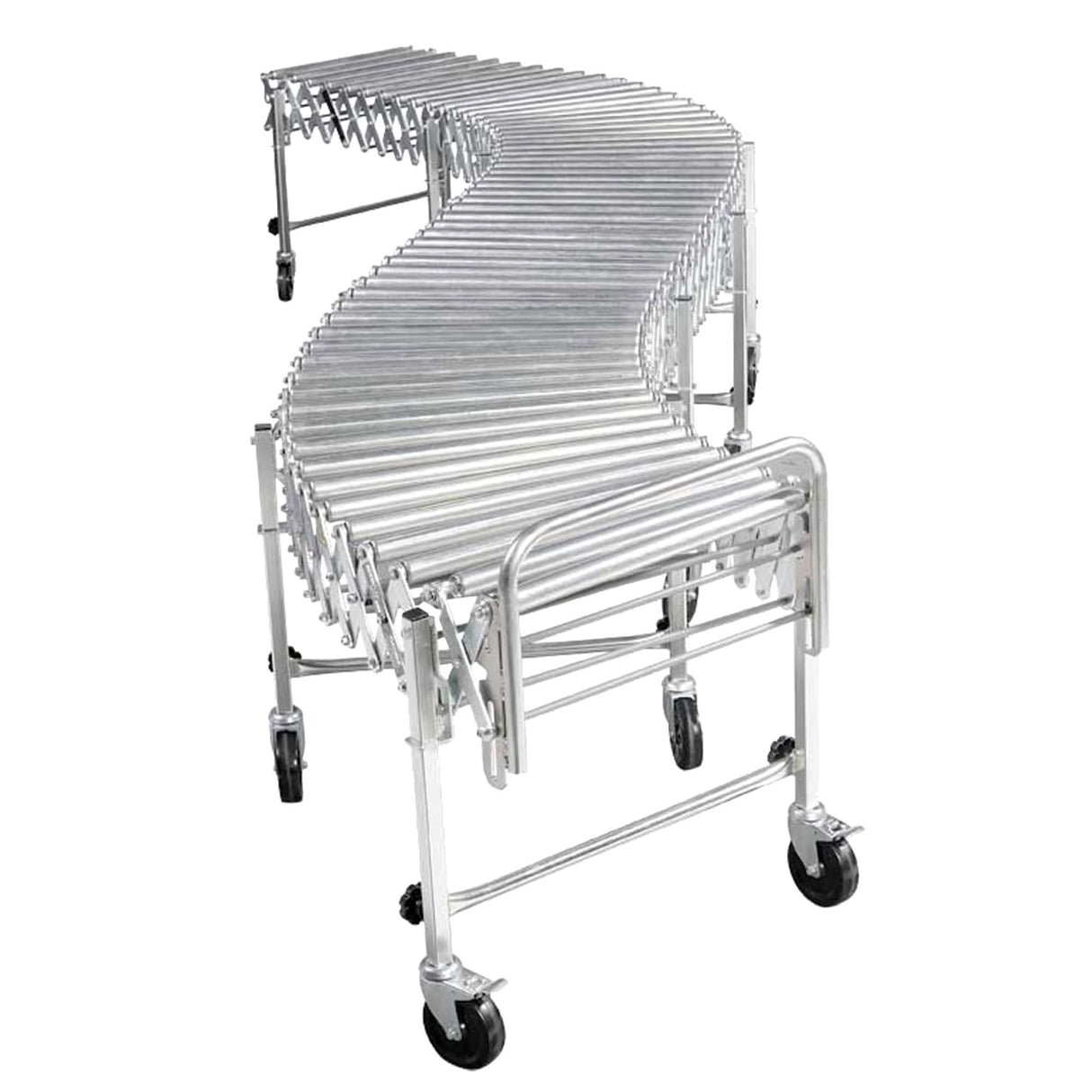 Expandable/Flexible Conveyors, 18" W x 12' 10" L, 200 lbs. per lin. ft. Capacity