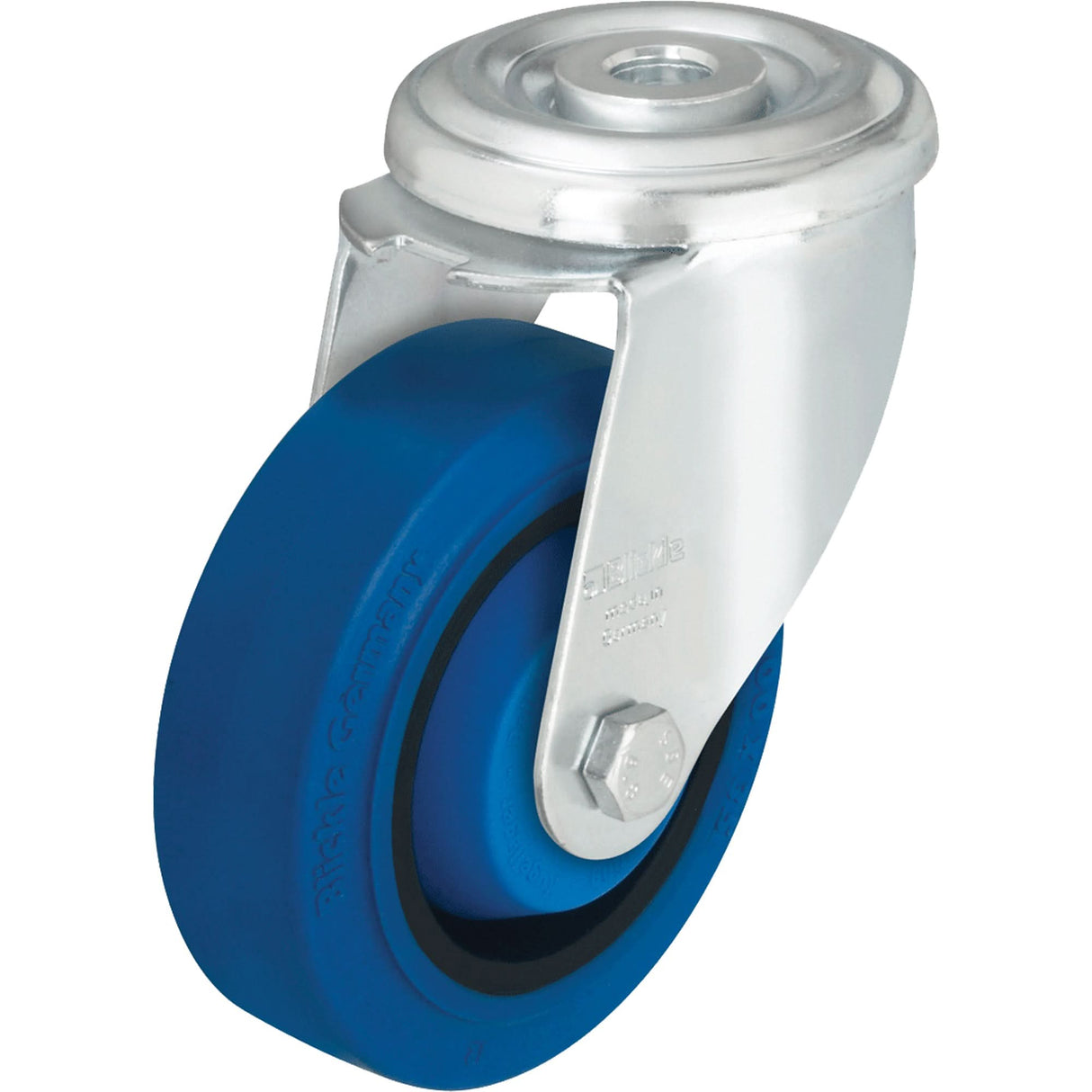 Hard Rubber Caster, Swivel, 5" Dia., 330 lbs. (149.685 kg.) Capacity