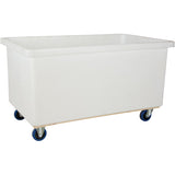 Straight Wall Box Truck, White Polyethylene, 51" L x 33" W x 39" H, 25 cu. Ft. Volume, 600 lbs. Capacity