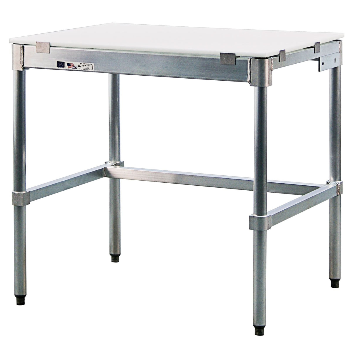 Poly-Top Workbench, 72" W x 24" D x 35-1/2" H, 1600 lbs. Capacity