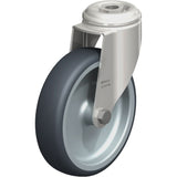 Stainless Steel Thermoplastic Elastomer Caster, Swivel, 5" (127 mm) Dia., 265 lbs. (120 kg.) Capacity
