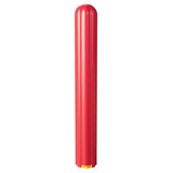 Ribbed Bollard Cover, 6" Dia. x 56" L, Red