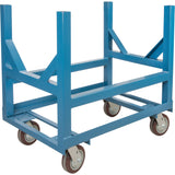 Pipe & Bar Cradle Truck, 48" L x 24" W x 34" H, 2500 lbs. Capacity, Polyurethane Wheels