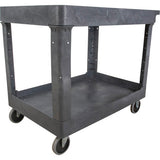 Utility Service Cart, 2 Tiers, 24-5/8" x 32-1/2" x 40", 550 lbs. Capacity