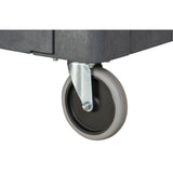 Flat-Shelf Utility Service Cart, 2 Tiers, 25-1/4" x 32-1/4" x 44", 550 lbs. Capacity