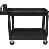Utility Cart, 2 Tiers, 25-5/8" x 33-1/2" x 43-3/4", 550 lbs. Capacity