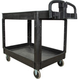 Utility Cart, 2 Tiers, 25-5/8" x 33-1/2" x 43-3/4", 550 lbs. Capacity