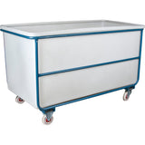 Straight Wall Box Truck, White Polyethylene, 57" L x 34" W x 33" H, 22 cu. ft. Volume, 1000 lbs. Capacity