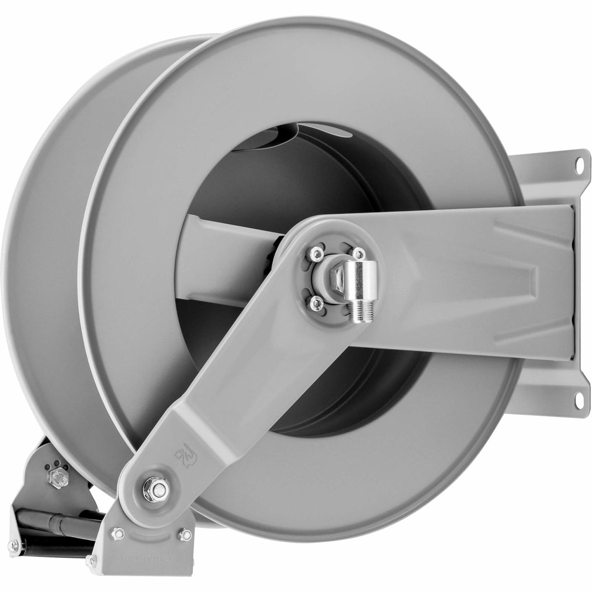 Spring Rewind Hose Reel, 50', Steel