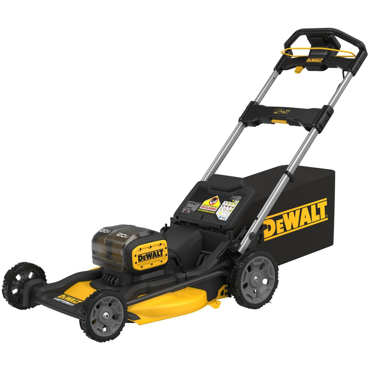 2X20V MAX* XR® Brushless Cordless Lawn Mower Kit, Push Walk-Behind, Battery Powered, 21" Cutting Width