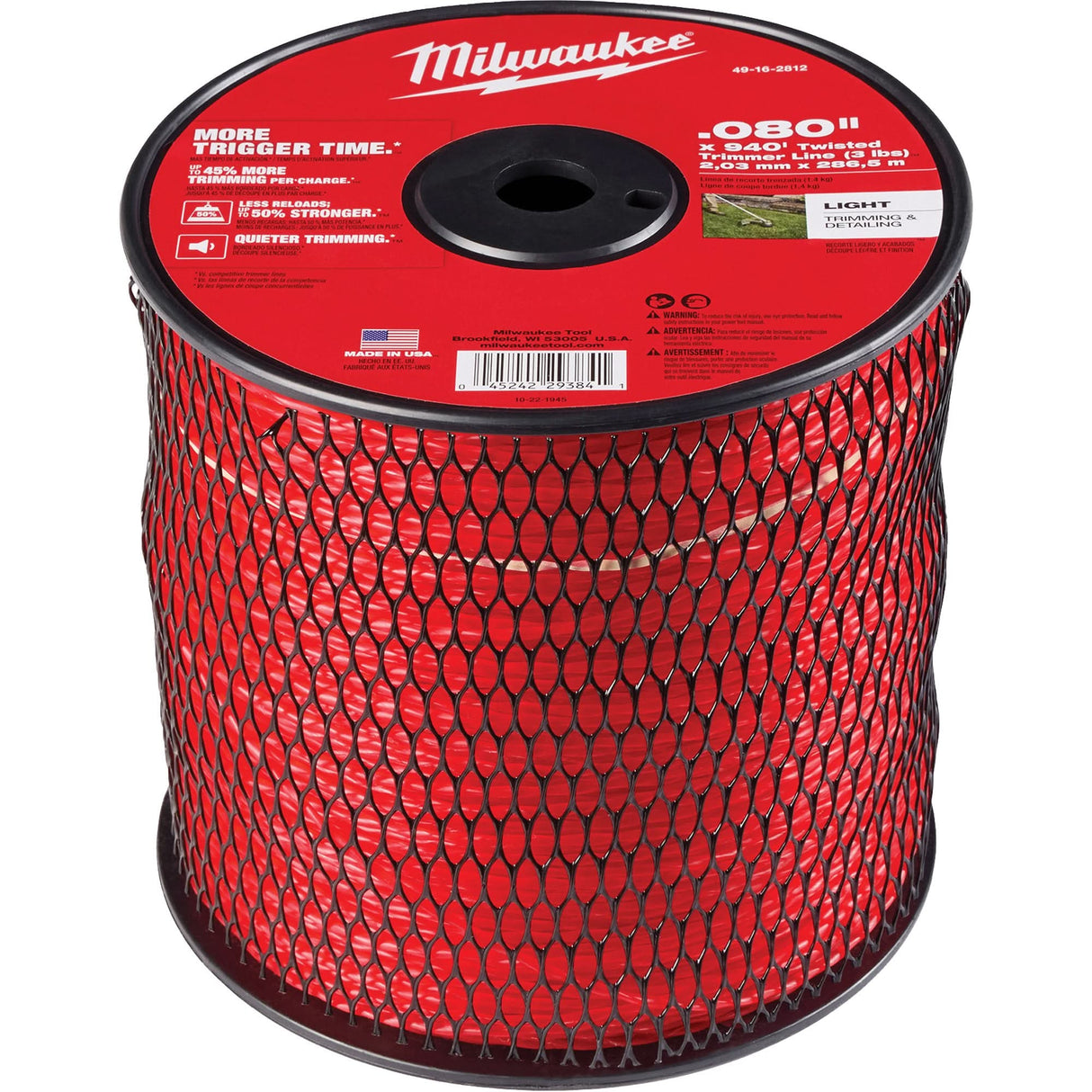 0.080" x 940’ (3 lbs.) Twisted Trimmer Line