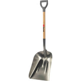 Grain Scoop #8, Wood, Aluminum Blade, D-Grip Handle