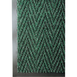 Chevron™ Matting, Wiper/Scraper, 4' x 8' x 5/16", Green