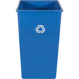 Recycling Station Container , Bulk, Plastic, 35 US gal.