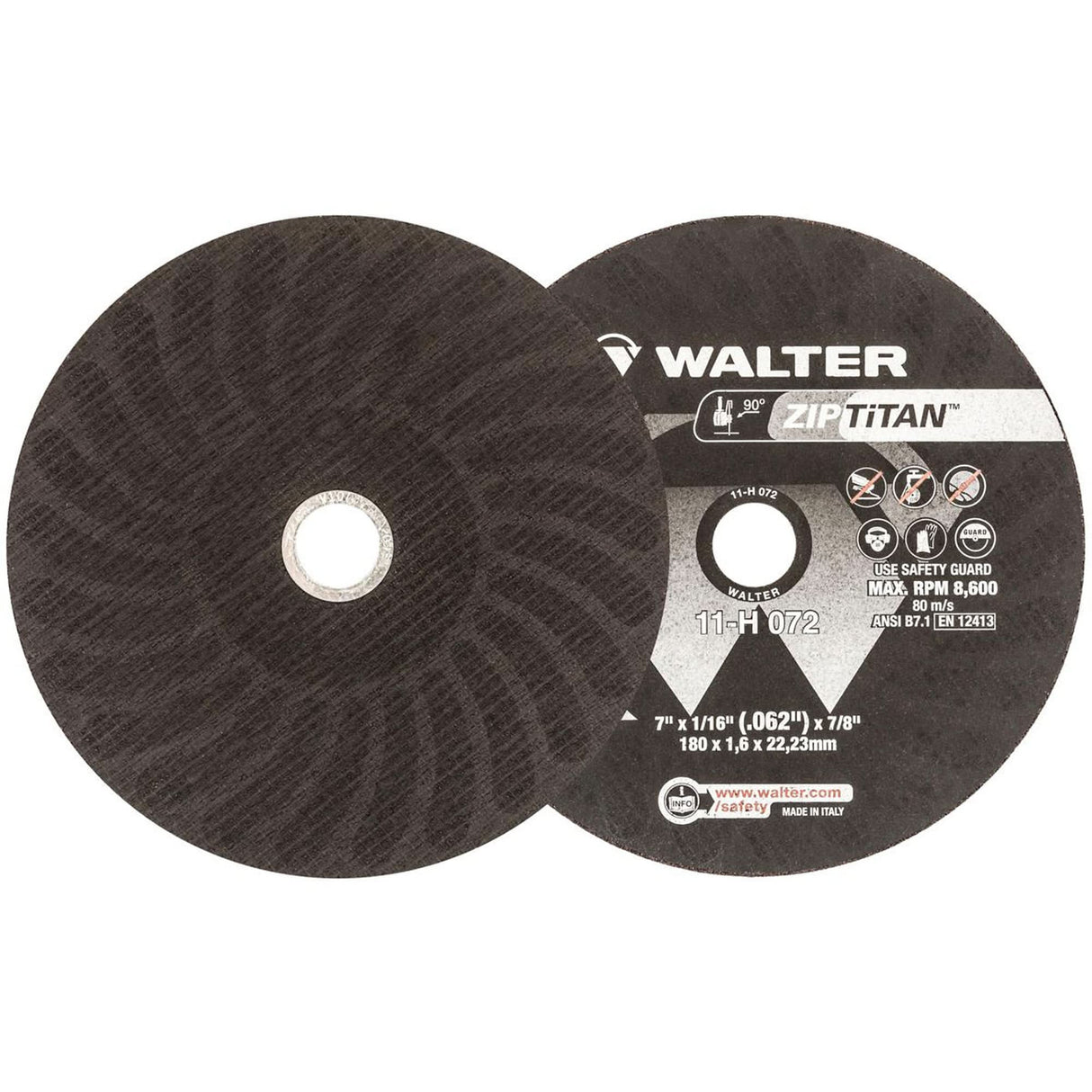 Zip Titan™ Cutting Wheel, 7" x 1/16", 7/8" Arbor, Type 1, Silicon Carbide, 8600 RPM