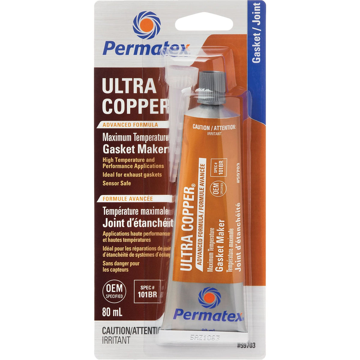 Ultra Copper® Gasket Maker, 80 ml, Tube, Copper – INFINITE SUPPLY ...