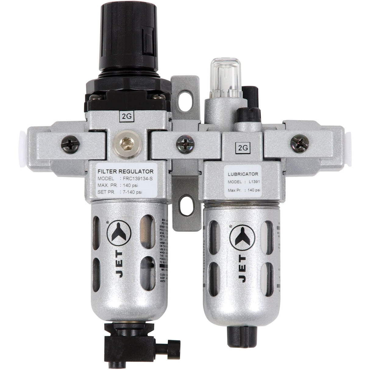 AFRLCM14 2-Piece Miniature Air Filter, Regulator & Lubricator, 1/4" NPT