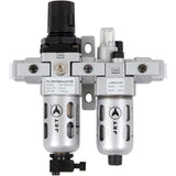 AFRLCM14 2-Piece Miniature Air Filter, Regulator & Lubricator, 1/4" NPT