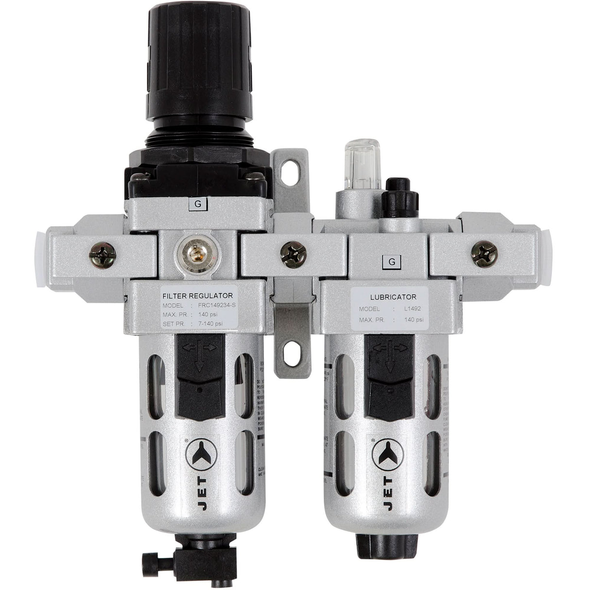 AFRLCI38 2-Piece Intermediate Air Filter, Regulator and Lubricator, 3/8" NPT