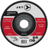 POWERPLUS DUO Cutting/Grinding Wheel, 4" x 1/8", 5/8" Arbor, Type 27, A30DUO Grit