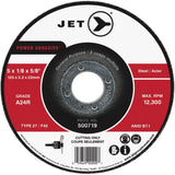 Power Abrasive Cut-Off Wheel, 4-1/2" x 1/8", 7/8" Arbor, Type 27, 13300 RPM