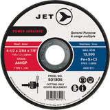 Power Abrasive Cut-Off Wheel, 4-1/2" x 3/64", 7/8" Arbor, Type 1, 13300 RPM