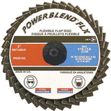 Powerblend FLX Roll-On Flap Disc, 2" x 60 Grit, Zirconia Alumina