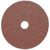 Resin Fibre Sanding Disc, Aluminum Oxide, A120, 5" Dia x 7/8" Arbor