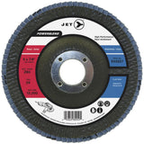 POWERBLEND Flap Disc, 5" x 7/8", Type 29, Z60 Grit, Zirconia Alumina