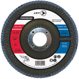 POWERBLEND Flap Disc, 5" x 7/8", Type 29, Z80 Grit, Zirconia Alumina