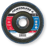 PowerBlend Flap Disc, 7" x 7/8", Type 29, Z120 Grit, Zirconia Alumina