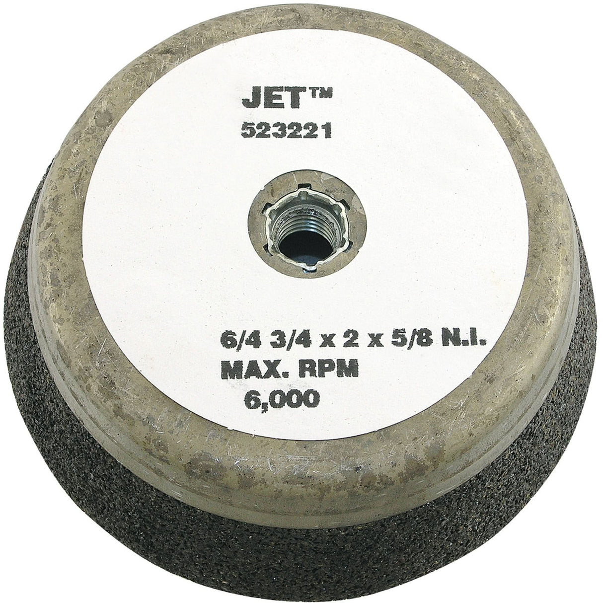 Resin Bond Cup Wheel, 6" x 2", 5/8"-11NC Arbor, Type 11