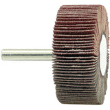 Shaft Mounted Flapwheel, 80 Grit, 2" x 3/4" x 1/4"