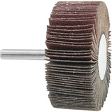 Mounted Flapwheel, 120 Grit, 2-1/2" x 1" x 1/4"