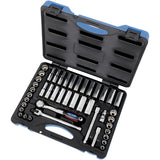 SW3845C-12 12-Point SAE/Metric Socket Wrench Set, 45 Pcs, 3/8" Drive Size, Deep