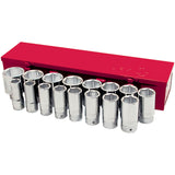 SS3417D-6 6-Point SAE Socket Set, 16 Pcs, 3/4" Drive Size, Deep