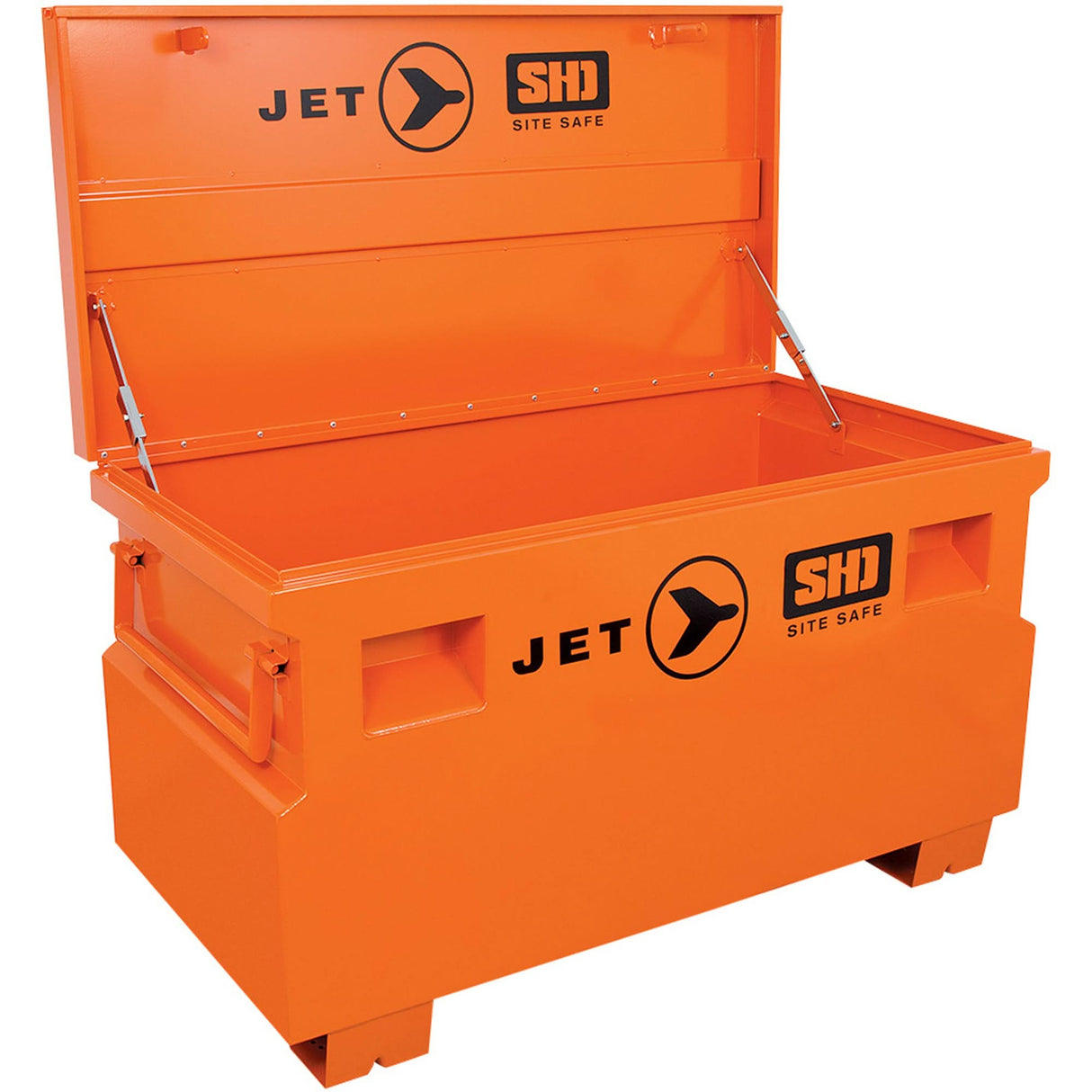 JSB-4824 Heavy-Duty Jobsite Tool Storage Box, 48-1/8" x 24-1/8" x 28-3/8", Steel, Orange