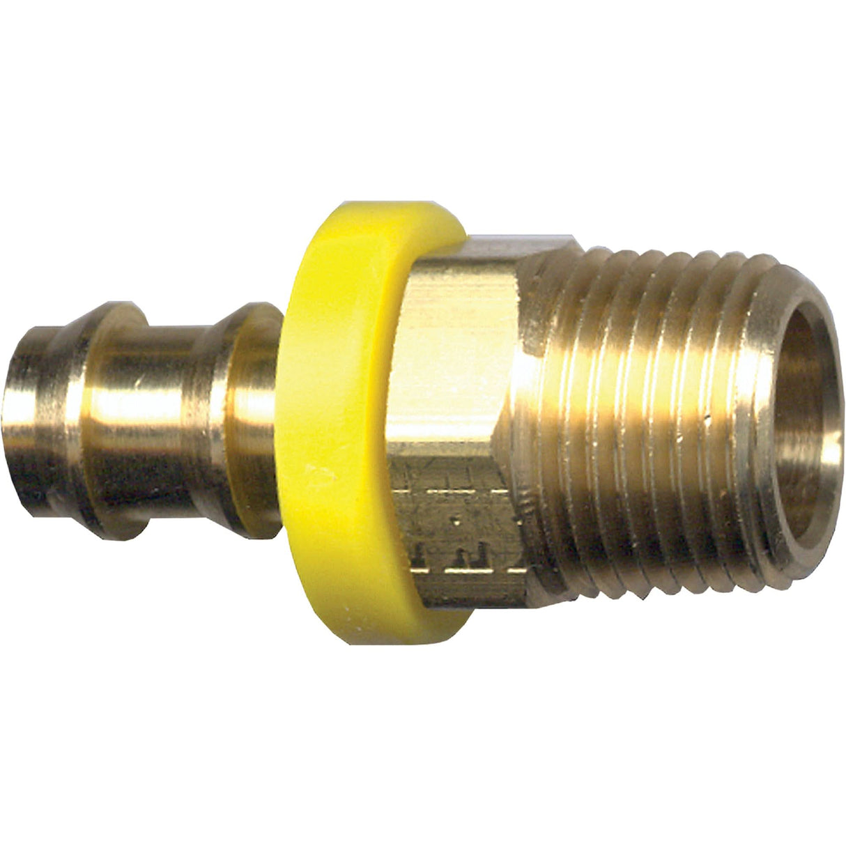 Grip-Tite Male Pipe Hose Fitting, 1/4" x 1/4" Dia, Brass