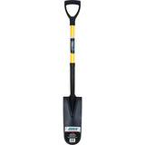Drain Spade Shovels, Tempered Steel, 16" x 6" Blade, 28-1/2" L, D-Grip Handle