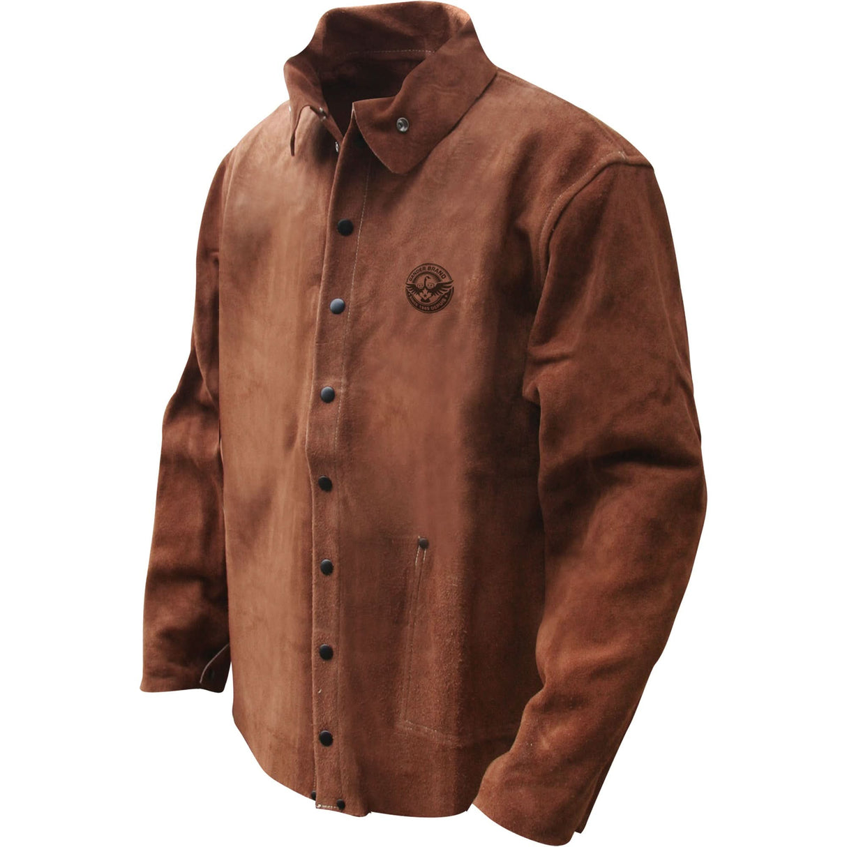 Gander Brand Split Cowhide Welding Jacket, Leather, 2X-Large, Brown