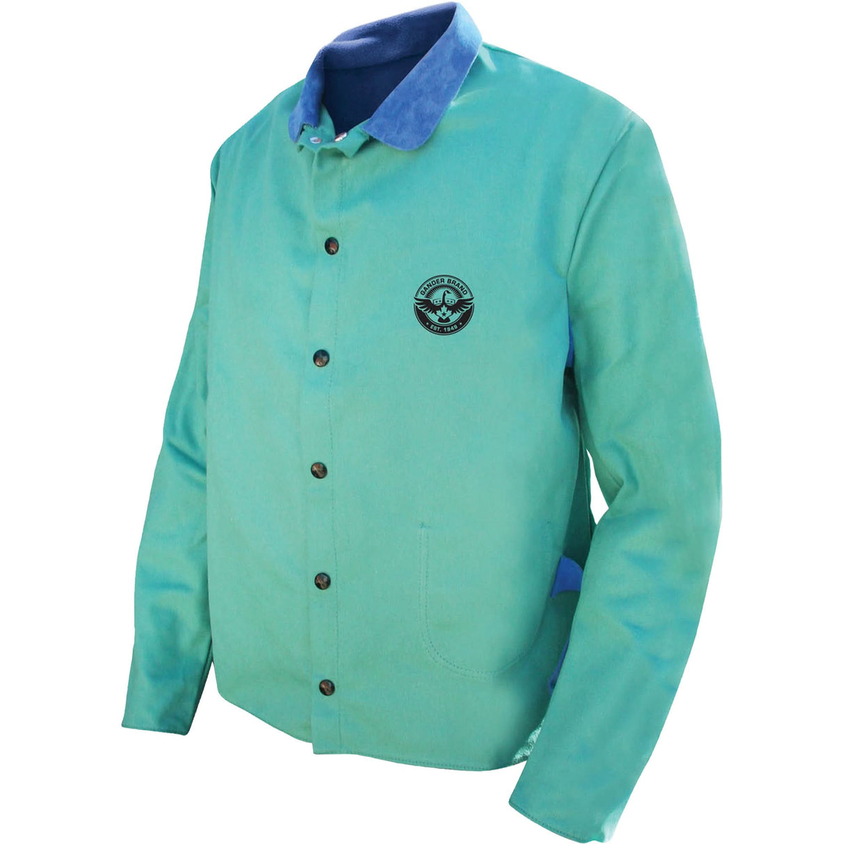 Gander Brand Banox® FR Full Jacket, Cotton/Leather, 2X-Large, Green