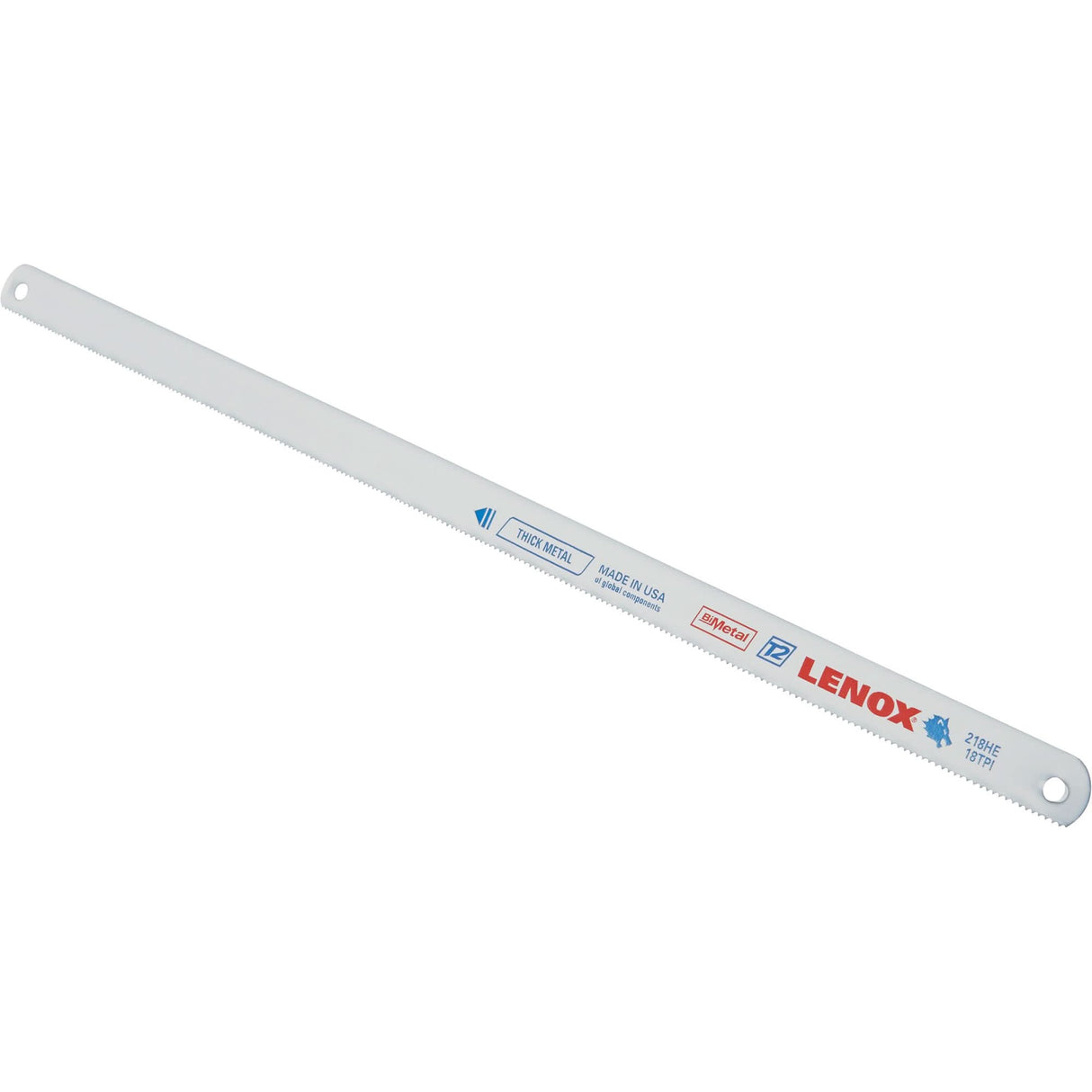 Hacksaw Blades, Bi-Metal, 12" L, 18 TPI