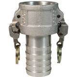 EZ Boss-Lock™ Cam & Groove Coupler x Hose Shank, Aluminum, Type C, 4", 100 psi