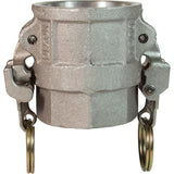 EZ Boss-Lock™ Cam & Groove Coupler, Aluminum, Type D, 2", Female NPT, 250 PSI