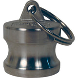 Global Cam & Groove Dust Plug, Stainless Steel, Type DP, 2"