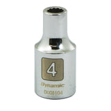 Metric Socket, 12 mm, 1/4" Drive, 12 Points